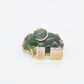 Hand-Carved Nephrite Jade Elephant Diamond Pendant