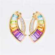 Sickle Rainbow Earrings