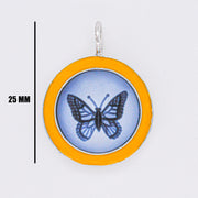 Agate Yellow Butterfly Pendant