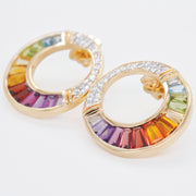 Cleopatra Rainbow Stud Earrings