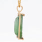 Hand-Carved Eiffel Tower Green Tourmaline Pendant