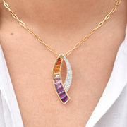 Ametrine Sickle Pendant