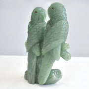 1.04 Kg Natural Aventurine Love Birds Hand-Carved Sculpture Figurine Home Decor