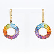 Circle Prong Earrings