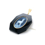 Refined Zodiac Capricorn Pendant with Intricate Onyx Carving.