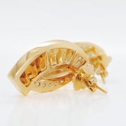 Sickle Citrine Earrings