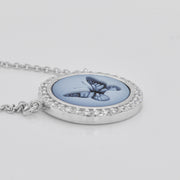 Cameo Butterfly Diamond Pendant