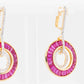 ruby dangle earrings price