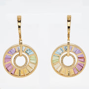 circular stud earrings