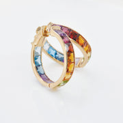 Rainbow Hoop Earrings