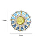 Circle Peridot & Blue Topaz Ferris Wheel Set
