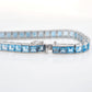 Tennis Bracelet - Blue Topaz Square Edition