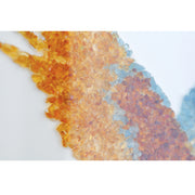 Macaw Bird Aquamarine Citrine Peridot Tourmaline Pearl Gemstone Wall Painting