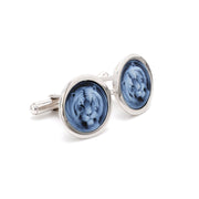 Tiger Agate Cameo Cufflinks
