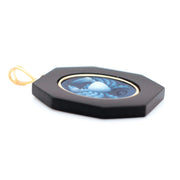 An 14K Yellow Gold and Black Onyx Pendant (A Cancer Zodiac Sign) in a distinctive octagon shape.