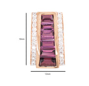 Pyramid Rhodolite Set
