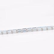 Blue Topaz Octagon Tennis Bracelet