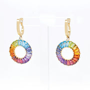 Circle Prong Earrings