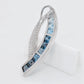 Sickle Blue Topaz Pendant