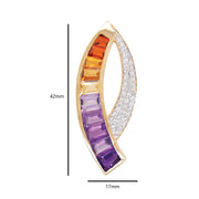 Ametrine Sickle Pendant