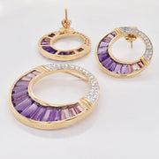 Nora Amethyst & Pink Tourmaline Set