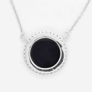 Cameo Swan Couple Diamond Pendant