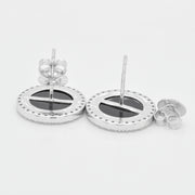Cameo Swan Earrings with Diamonds