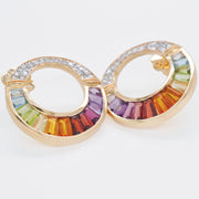 Cleopatra Rainbow Stud Earrings