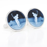 Sterling Silver Golf Cufflinks