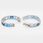 Blue Topaz Hoops