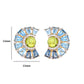 Circle Peridot & Blue Topaz Ferris Wheel Set