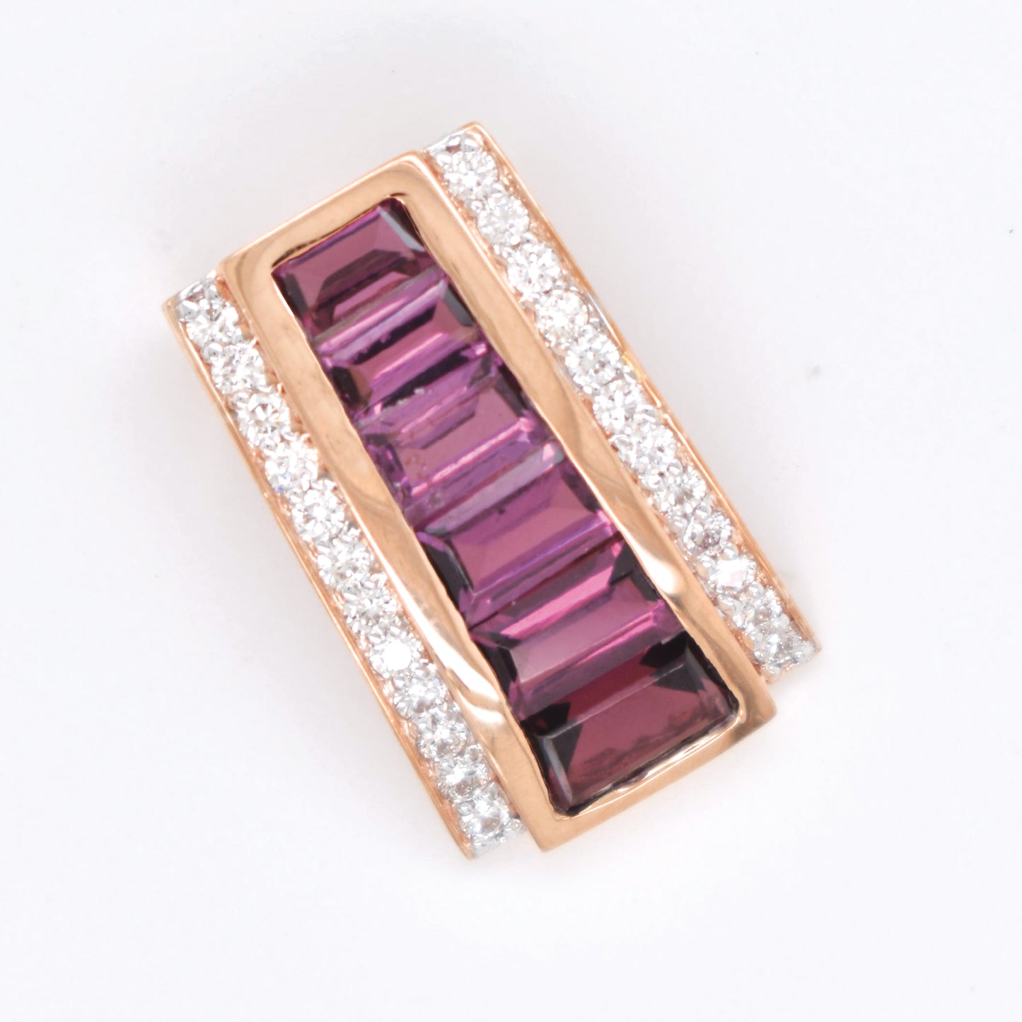 Rhodolite Pyramid Pendant