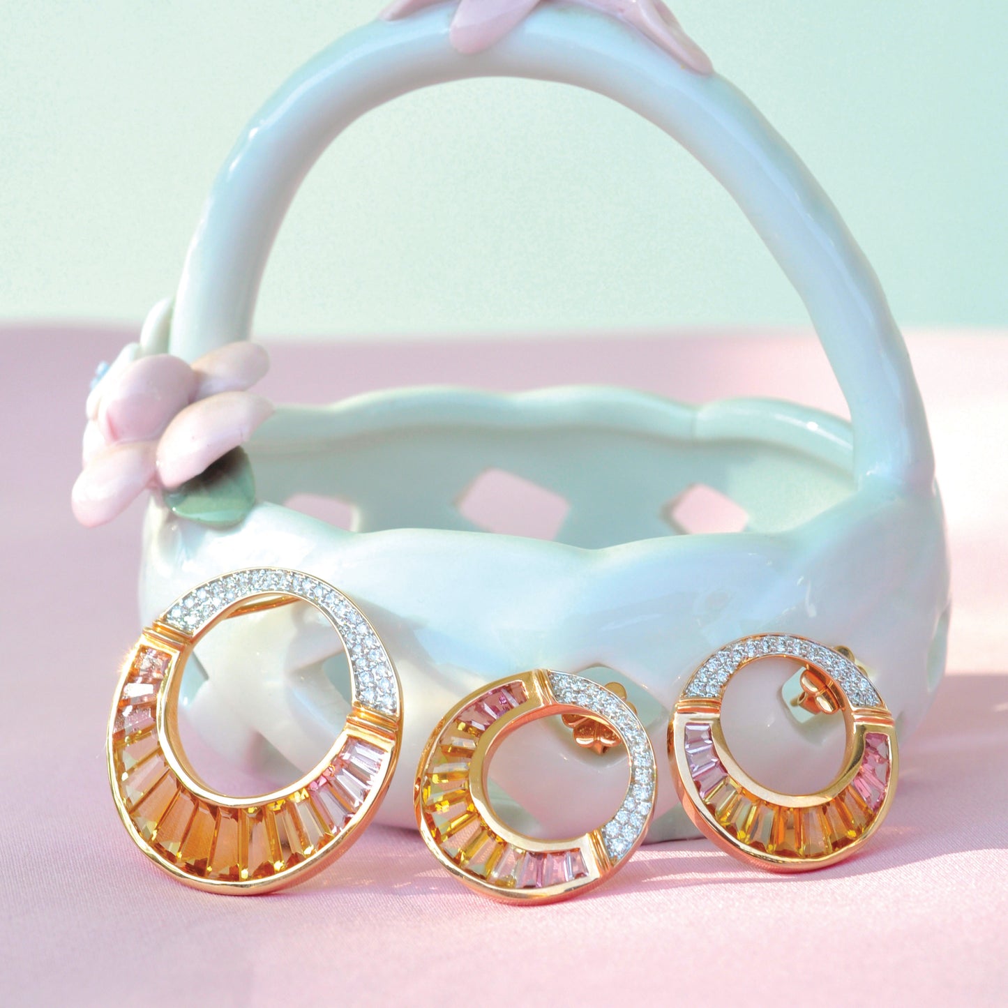 Cleopatra Citrine Pink Tourmaline Set