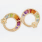 Cleopatra Rainbow Stud Earrings