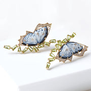 Butterfly Peridot Earrings