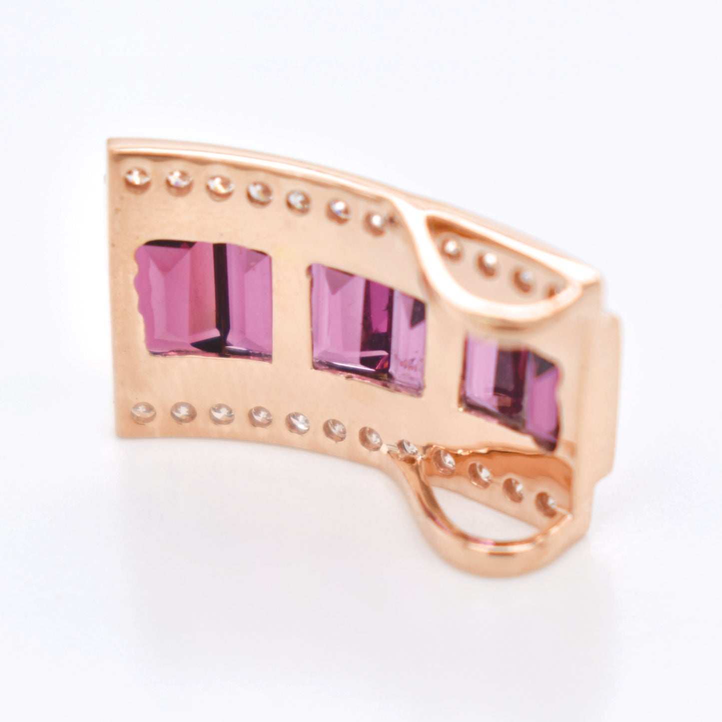 Rhodolite Pyramid Pendant