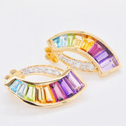 Sickle Rainbow Earrings