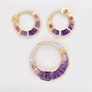 Nora Amethyst & Pink Tourmaline Set