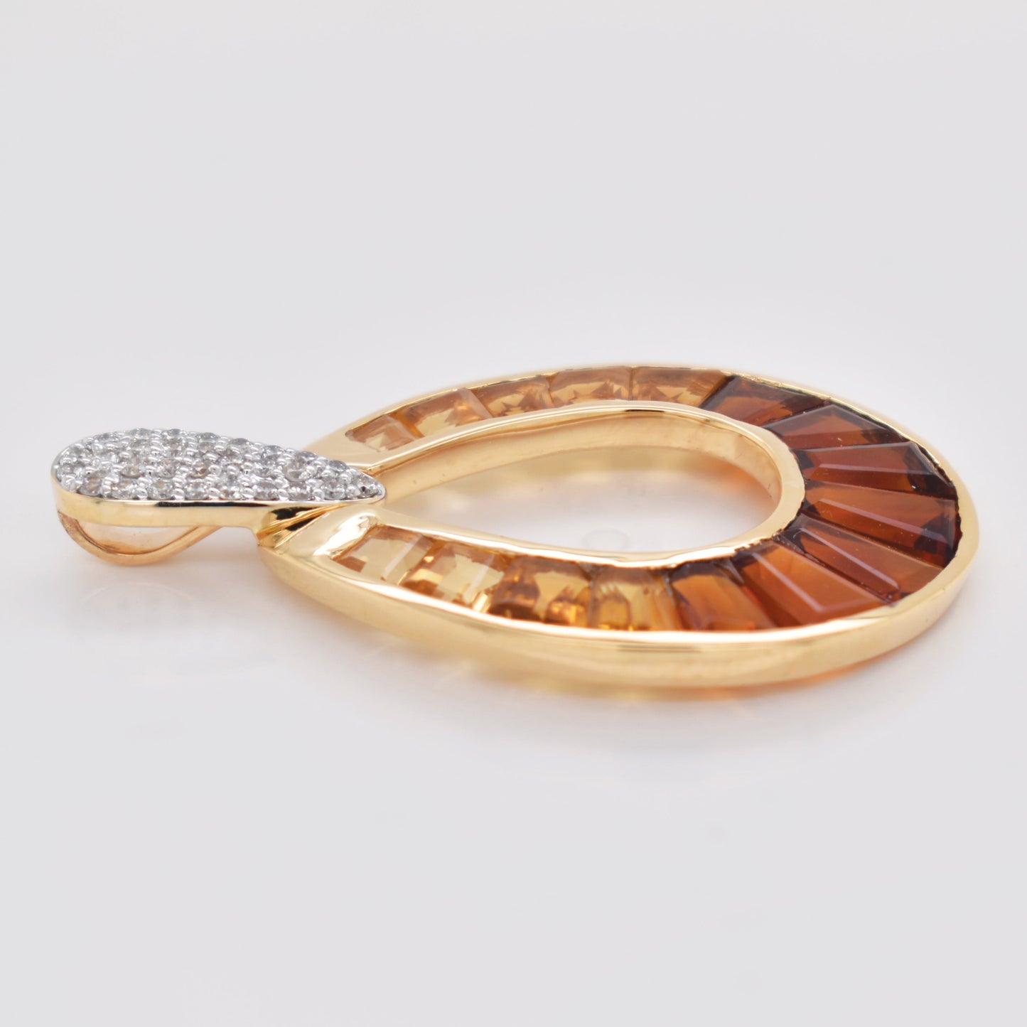 Citrine Doorknocker Pendant