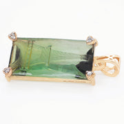 Eiffel Tower Green Tourmaline Pendant