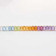 Tennis Bracelet: Rainbow Octagon Link Edition