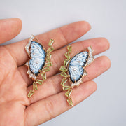 Butterfly Peridot Earrings