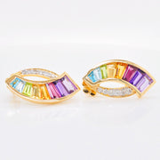 Sickle Rainbow Earrings