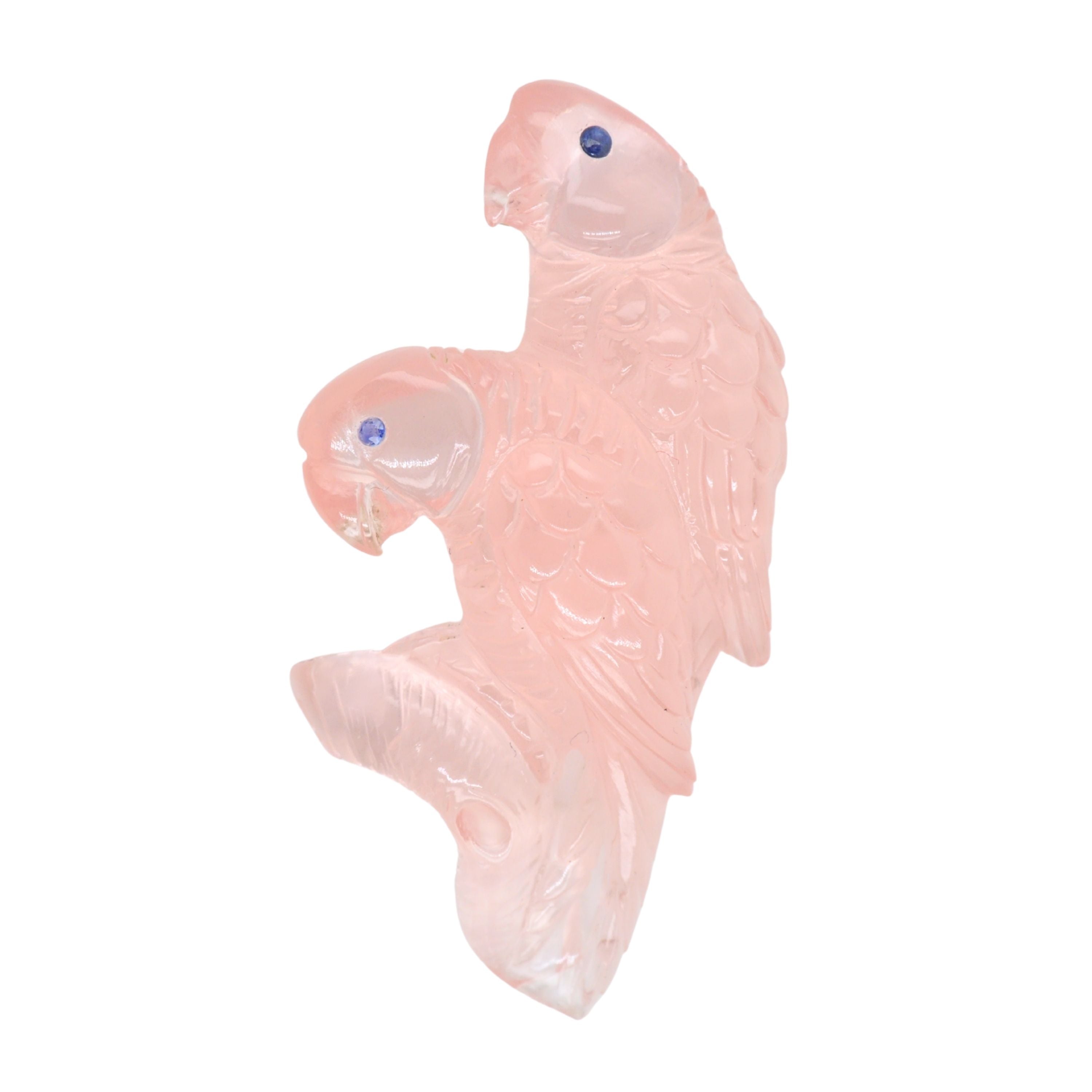 Rose Quartz Love Birds