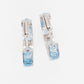 Blue Topaz Hoops