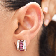 Pyramid Rhodolite Set
