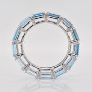 Blue Topaz Eternity Band Ring