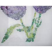 Tulip Amethyst Tourmaline Iolite Gemstone Rough Wall Painting