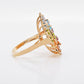 Rainbow Orbit Diamond Ring