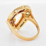 Multicolor Baguette Rainbow Earrings with Raindrop Shape